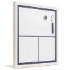 U Brands 16"x16" Magnetic Dry Erase Planner Board Rustic White Frame - image 3 of 4