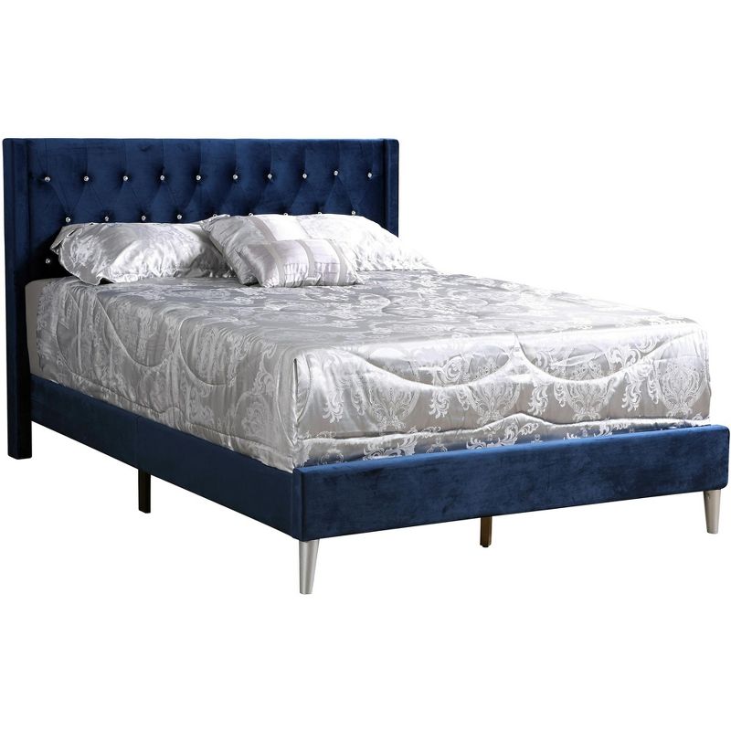 Passion Furniture Bergen Full Tufted Panel Bed, 1 of 8