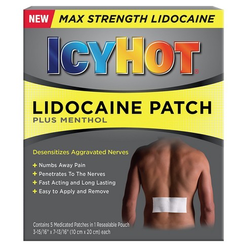 Icy Hot With Lidocaine Patch - 5ct : Target