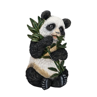 Hand-Painted Black and White Resin Panda Sculpture