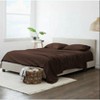 Home Mart Goods Brown Luxury Extra Soft Deep Pocket Fresh Breathable Sheet Set - 2 of 4