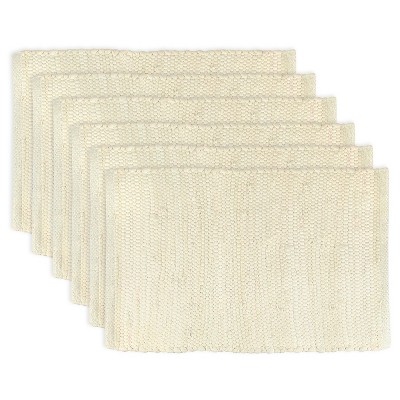 Natural Chindi Placemats (Set Of 6) - Design Imports