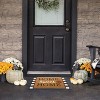 Kate Aurora Fall Autumn Plaid Home Sweet Home Pumpkin Bristled Outdoor All Season Welcome Mat - 18"x30" - 4 of 4