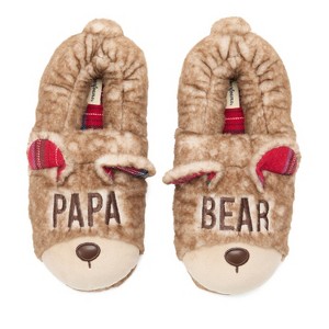 Dearfoams Men's Papa Bear Closed Back Slipper - 1 of 4