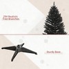 TinyhomieSlim Xmas Tree with Plastic Stand,5' Artificial Pencil Christmas Tree with Easy Setup - 4 of 4