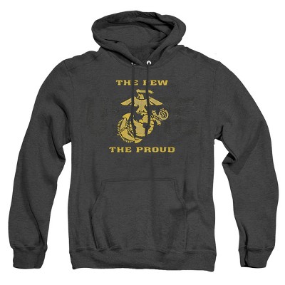 Us Marine Corps Split Tag Pullover Hoodie