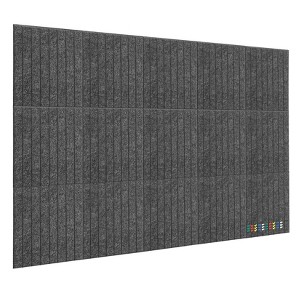 15-Pack Large Felt Bulletin Board, 59x36 Inch with Pushpins | Cork Alternative for Office, Home & School Decor - 1 of 4