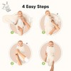 3pk Soothe Wren Swaddle Sleep Sacks, Organic Newborn Swaddles Wrap 0-3 Months, Soft Baby Wearable Blanket - 4 of 4