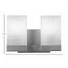 Toltec Lighting Nouvelle 2 - Light Vanity in  Graphite with 4" Square White Muslin Shade - 2 of 2