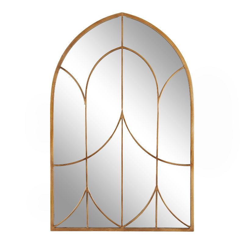 Kate and Laurel Larisa Framed Arch Mirror, 24x36, Gold, 5 of 10