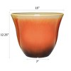Classic Home and Garden Indoor/Outdoor Round Honeysuckle Resin Flower Pot Planter - 4 of 4