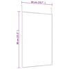 vidaXL Black Door Mirror - Aluminum Frame, Easy-to-Hang, 19.7"x31.5", Adjustable Height, Space-Saving Design for Bedroom, Living Room, Corridor - 4 of 4