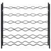 vidaXL Black Iron Wine Rack - Stylish, Durable and High-Capacity Storage Solution for Up to 36 Wine Bottles, Easy Assembly Required - 3 of 4