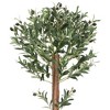Northlight Artificial Olive Tree with Foliage In a Black Pot - 40" - 3 of 4