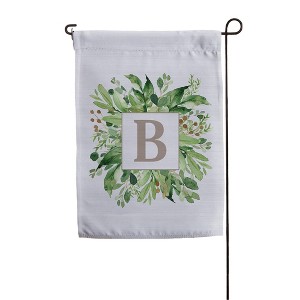 Personalization Mall Spring Greenery Personalized Letter Garden Flag - 1 of 1