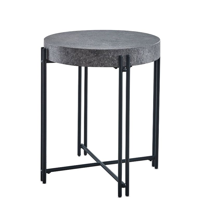 Morgan Round End Table Gray - Steve Silver Co., 4 of 5