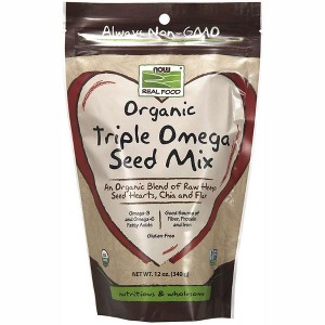 Organic Triple Omega Seed Mix by Now Foods  -  12 oz Seed - 1 of 2