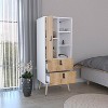 Huna Tall Dresser, Unit with Door, 2 Drawers, and Open Shelves - 4 of 4