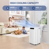 HUMHOLD Portable Air Conditioners 14000Btu with Remote, 3-in-1 Free Stand Smart Cooling AC Unit with Dehumidifier, Fan, Cools Room up to 700 sq.ft - 4 of 4