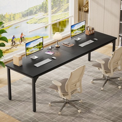 Aheaplus 78.8'' W Rectangle Computer Desk