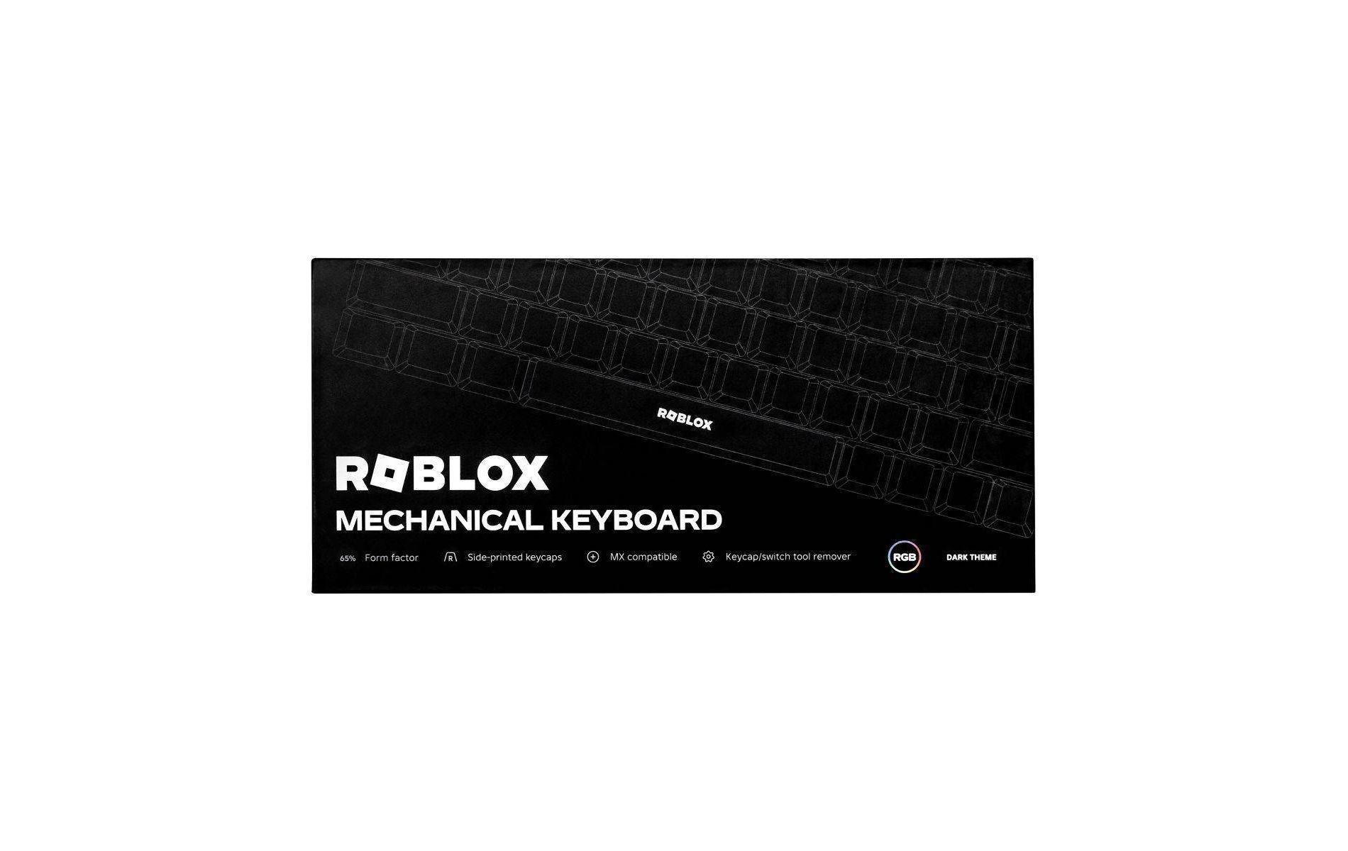 Roblox Wired Mechanical Keyboard with RGB lighting - Black/Blue