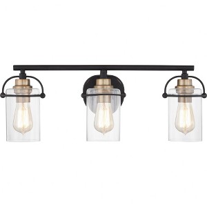 Quoizel Lighting Emerson 3 - Light Vanity in  Matte Black - 1 of 4