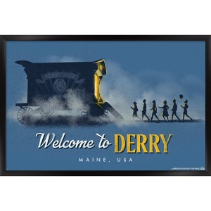 Trends International IT: Welcome to Derry (2025) - Pennywise Wagon Framed Wall Poster Prints - 1 of 4