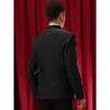 Lars Amadeus Men's Shawl Lapel Wedding Prom Shiny Metallic Sport Coats - 3 of 4