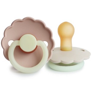 FRIGG Daisy Night Natural Rubber Pacifier 2-Pack - 1 of 4