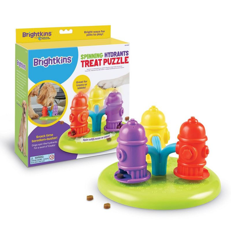 Brightkins Spinning Hydrants Puzzle Treat Dog Toy Dispenser, 5 of 13