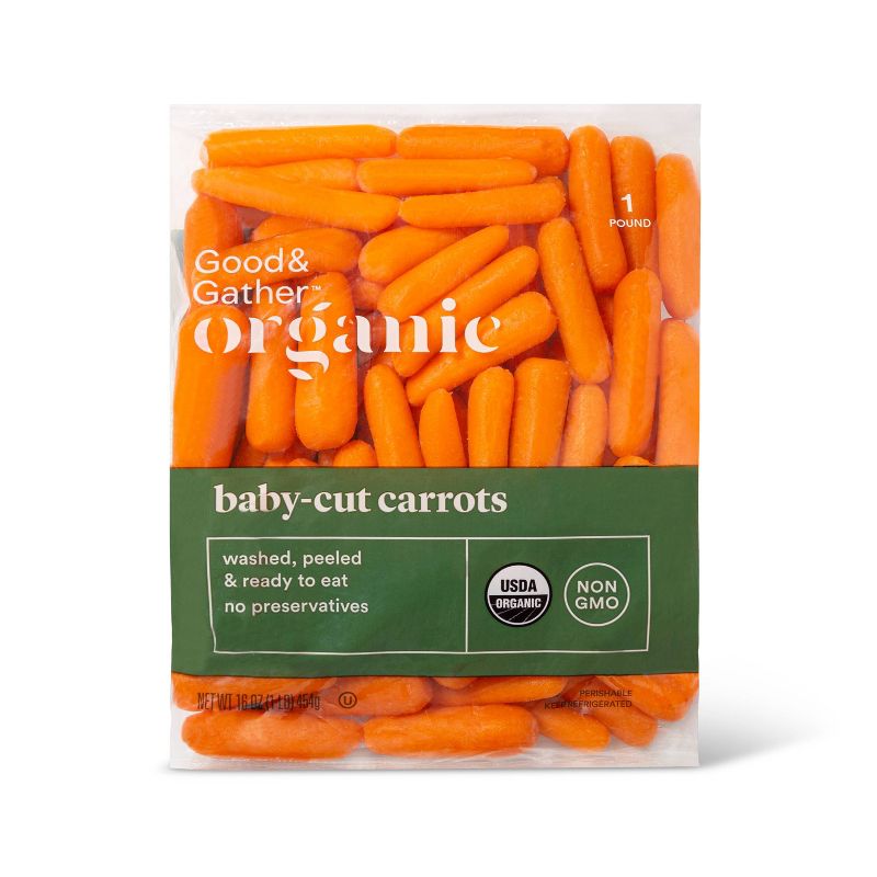 Organic Baby-Cut Carrots - 1lb - Good &#38; Gather&#8482;, 1 of 5
