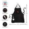 Grill Apron, Black, Arizona Cardinals - 4 of 4