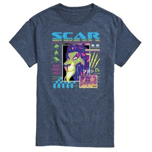 Men's - Disney - Scar Vapor Wave Short Sleeve Graphic T-Shirt - 1 of 4