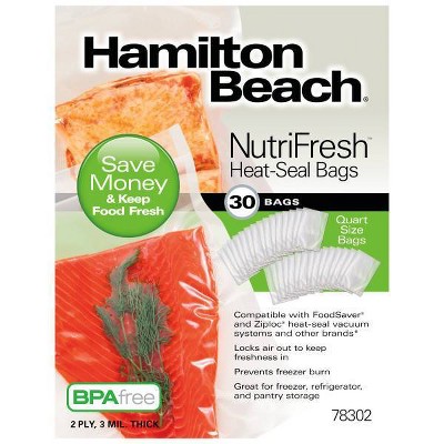 Hamilton Beach 1qt-30ct Sealer Bags 78302