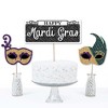Big Dot of Happiness Mardi Gras - Masquerade Party Centerpiece Sticks - Table Toppers - Set of 15 - 3 of 4