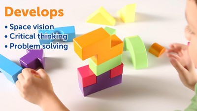 Learning Resources Mental Blox 360° 3-D Building Game 15pc