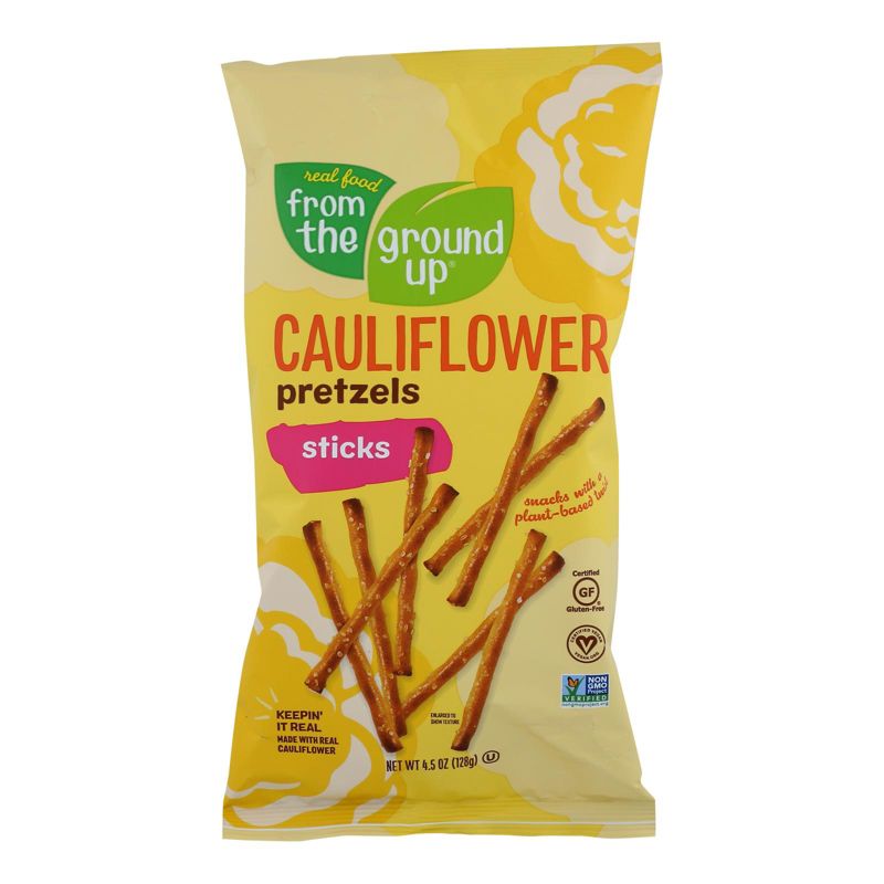 Real Food From The Ground Up Original Cauliflower Pretzel Sticks - Case of 12/4.5 oz, 2 of 7