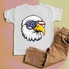 The Juniper Shop Patriotic Eagle Sunglasses Toddler Short Sleeve Tee - 3T - Cream - 2 of 4