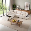 Polibi Oversized Modular Chenille Sectional Sofa with Pull-Out Bed - 2 of 4
