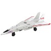 Grumman F-14 Tomcat Fighter Aircraft Gray with Red Stripes with Runway Section Diecast Model Airplane by Runway24 - 4 of 4