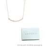 Adornia 14k Rose Gold Plated Curved Bar Pear Necklace - image 3 of 3