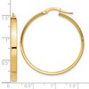 Black Bow Jewelry 3mm, 14k Yellow Gold Polished Round Hoop Earrings, 35mm (1 3/8 Inch) - 4 of 4
