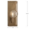 Progress Lighting Cumberland 1-Light Wall Sconce, Aged Bronze, Clear Seeded Glass. Modern Farmhouse and Transitional settings. - 3 of 4