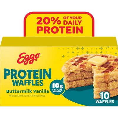 Eggo Protein Frozen Waffles Buttermilk Vanilla - 12.3oz/10ct