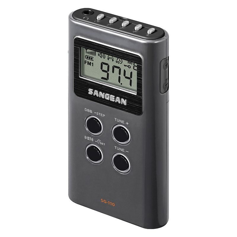 Sangean® SG-110 Portable FM-Stereo/AM Pocket Digital Radio, 4 of 7