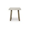 Signature Design by Ashley Brendalhouse Contemporary Square End Table - Faux Cement Top with Mango Wood Base, Light Brown - 4 of 4