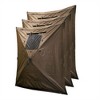 CLAM Quick Set Traveler 6 by 6 Foot Portable Pop Up Outdoor Camping Gazebo Screen Tent 4 Sided Canopy Shelter with Carry Bag and Wind Panel, Brown - 3 of 4