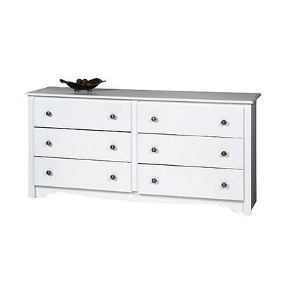 Photo 1 of (PARTS ONLY NON REFUNDABLE) 6 Drawer Dresser White - Prepac