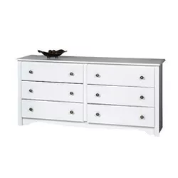 6 Drawer Dresser White - Prepac