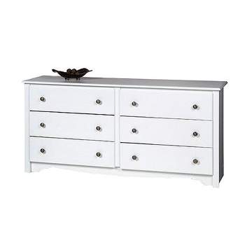 6 Drawer Dresser White - Prepac